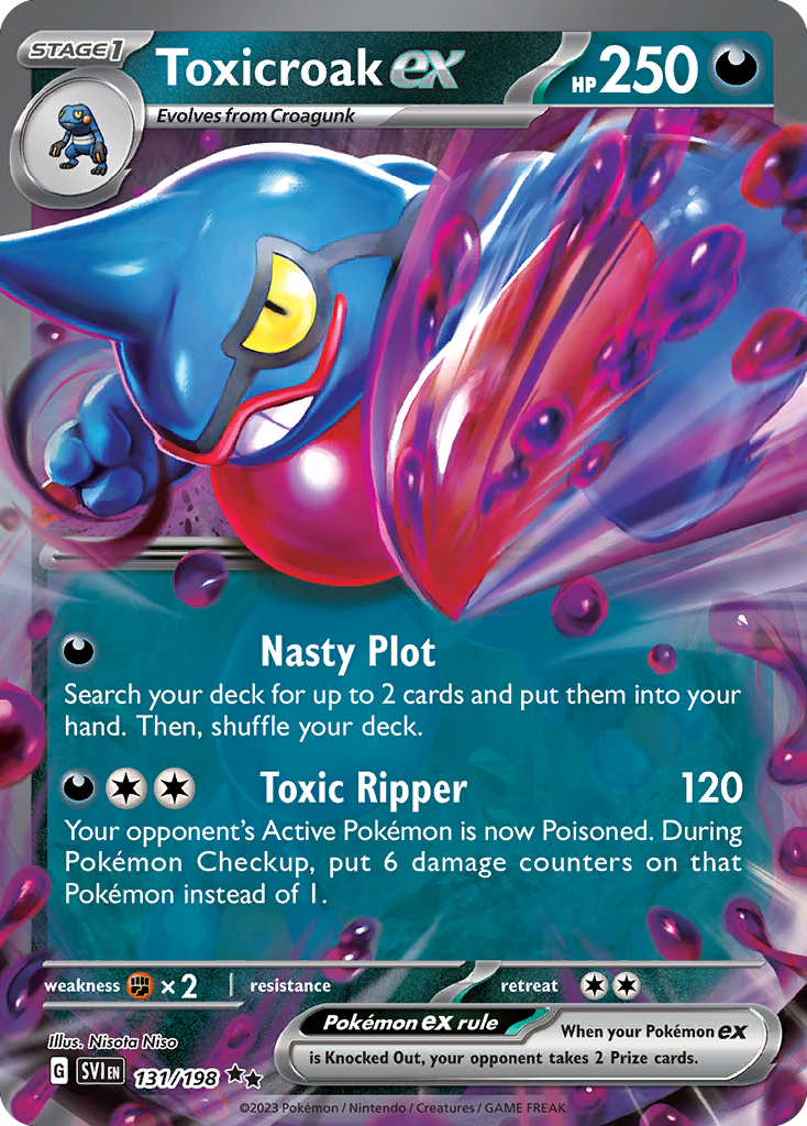 Toxicroak ex – Scarlet & Violet