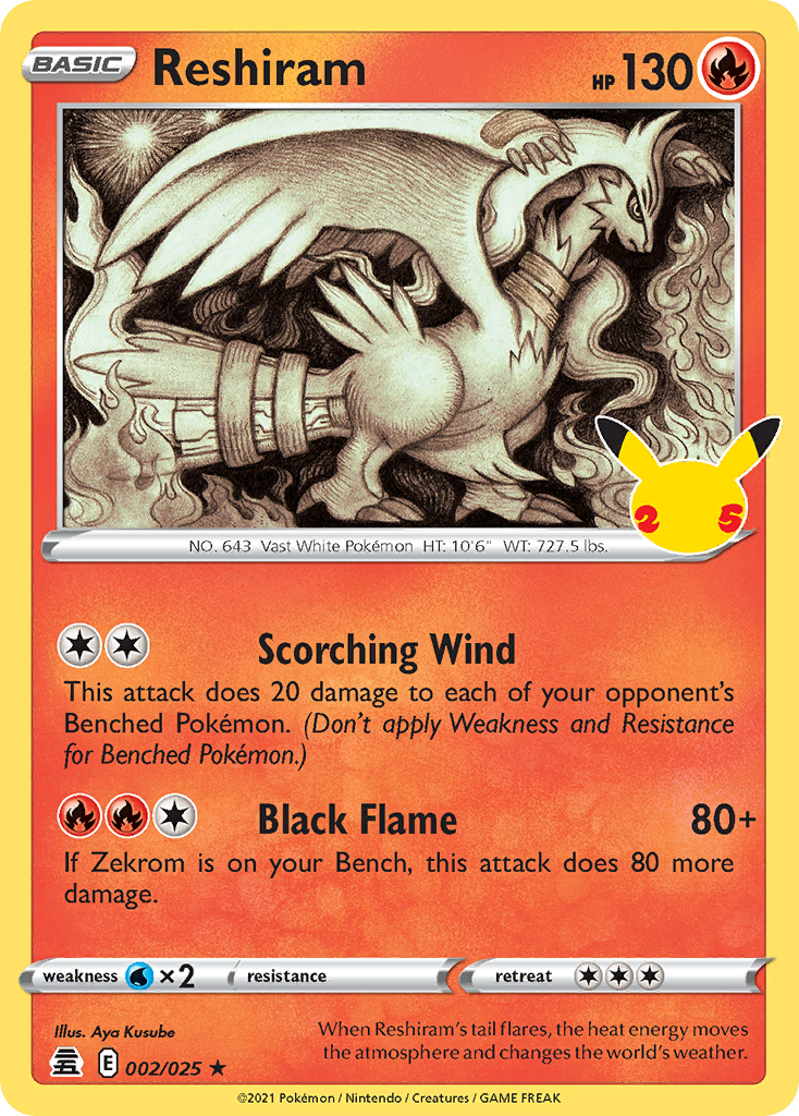 Reshiram – Celebrations