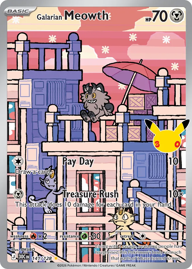 Galarian Meowth – 30th Celebration