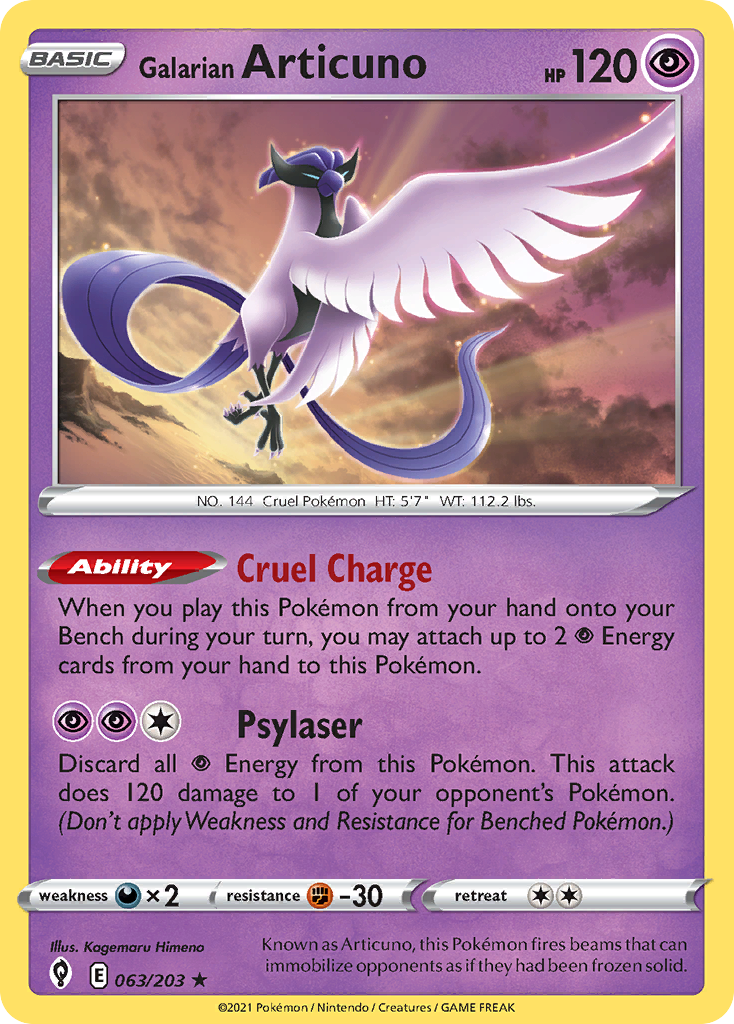 Galarian Articuno – Evolving Skies