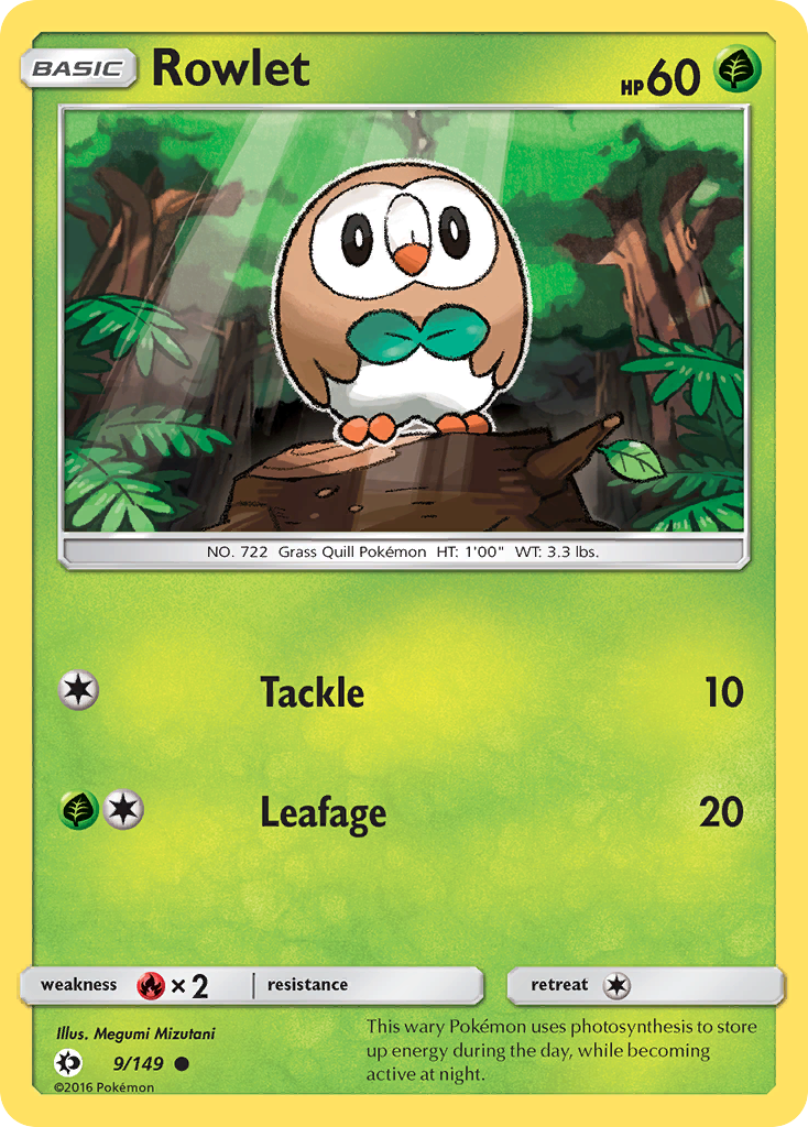 Rowlet – Sun & Moon