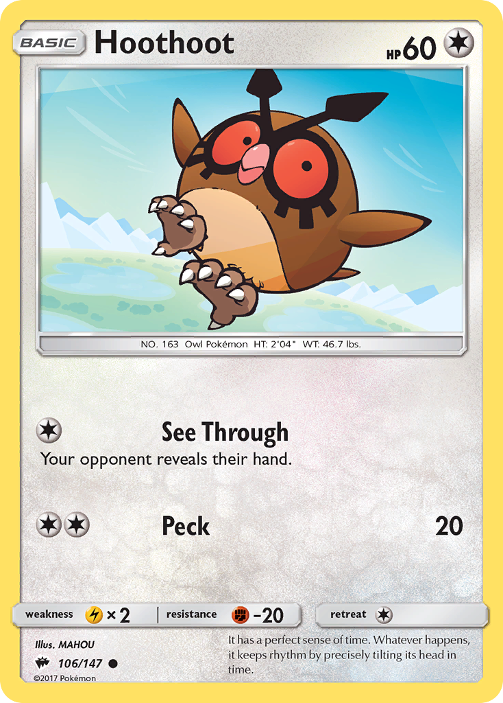 Hoothoot – Burning Shadows