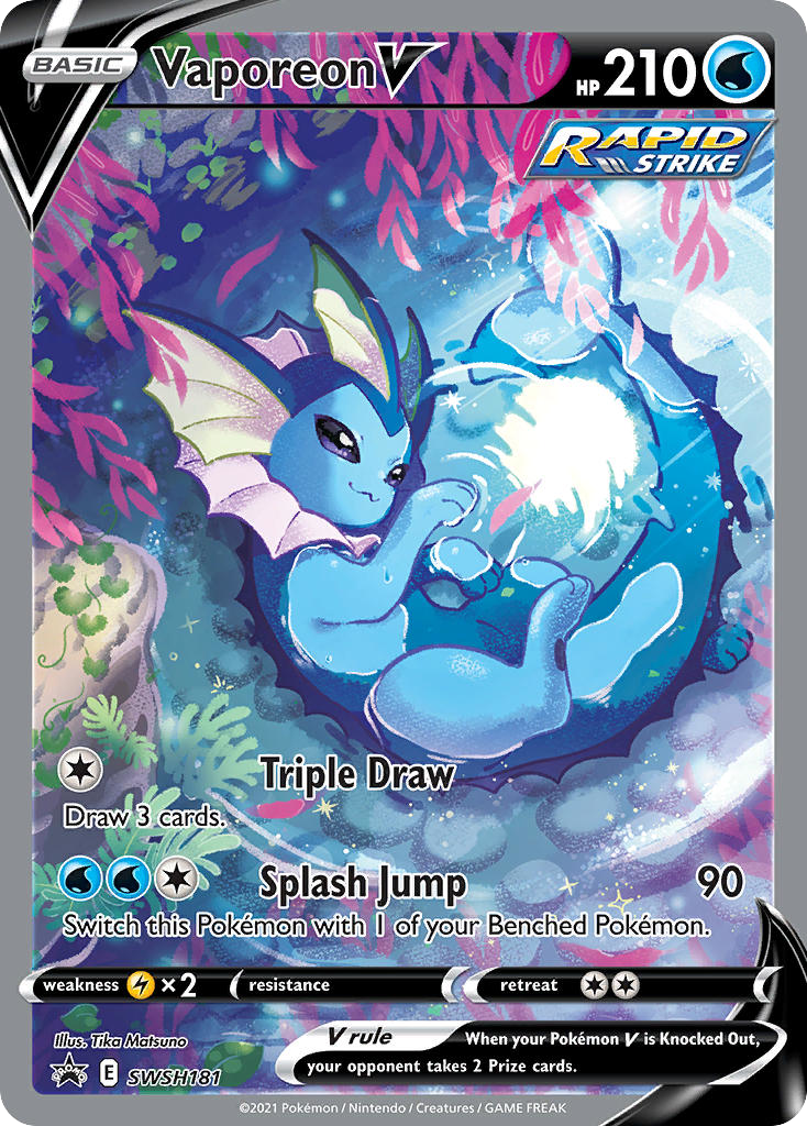 Vaporeon V – SWSH Black Star Promos