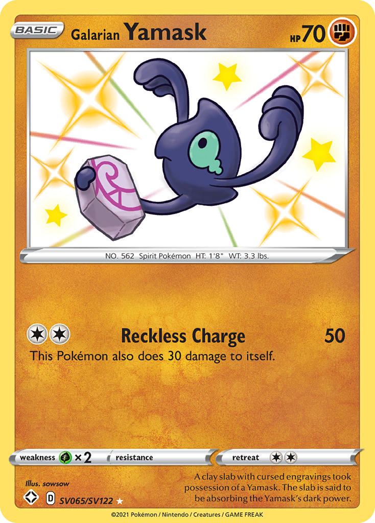Galarian Yamask – Shining Fates Shiny Vault