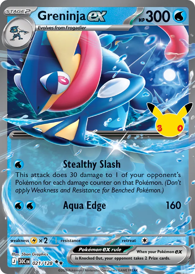 Greninja ex – 30th Celebration