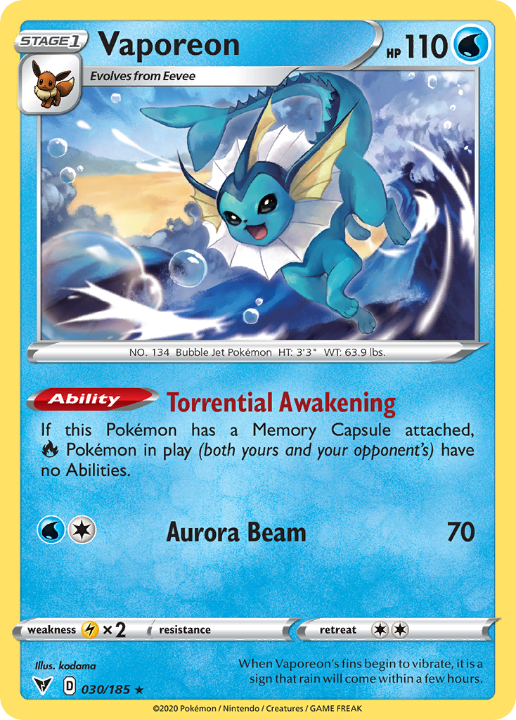 Vaporeon – Vivid Voltage