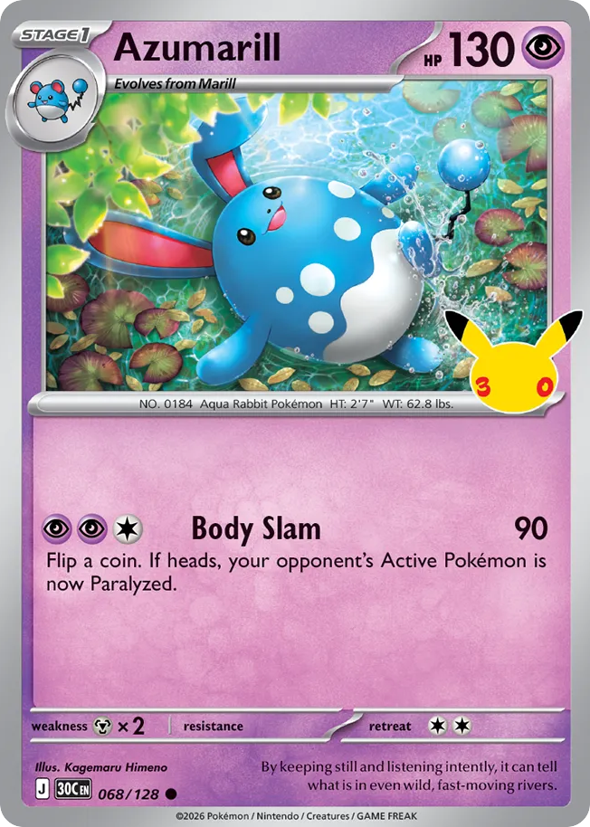 Azumarill – 30th Celebration
