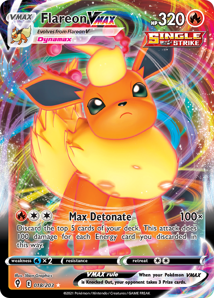 Flareon VMAX – Evolving Skies