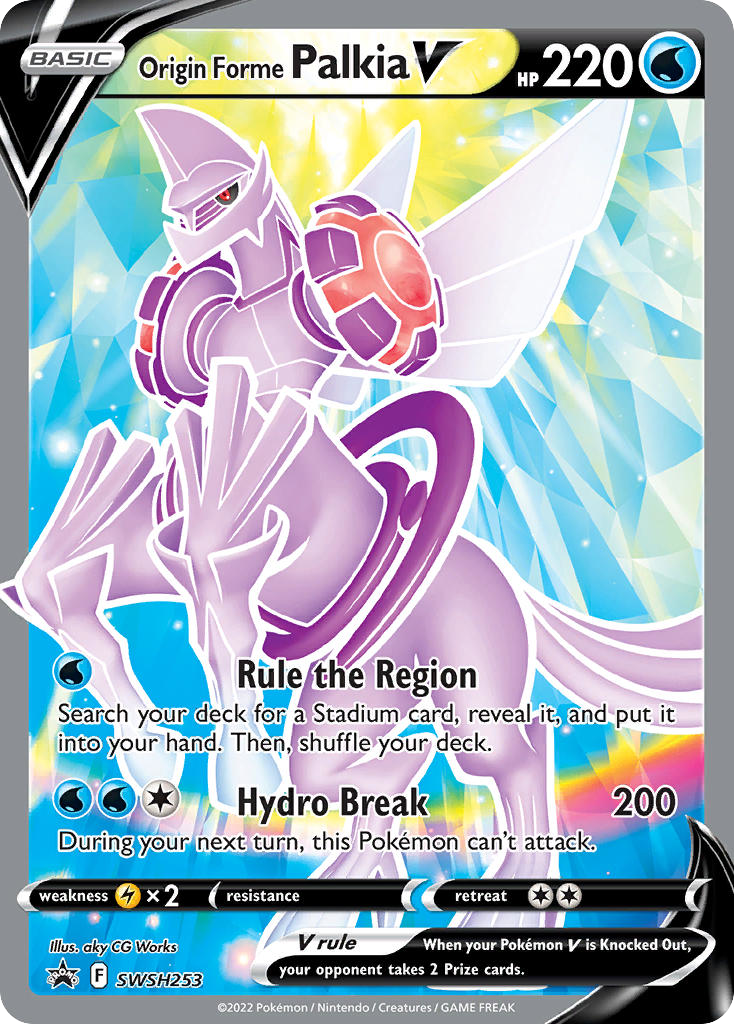 Origin Forme Palkia V – SWSH Black Star Promos