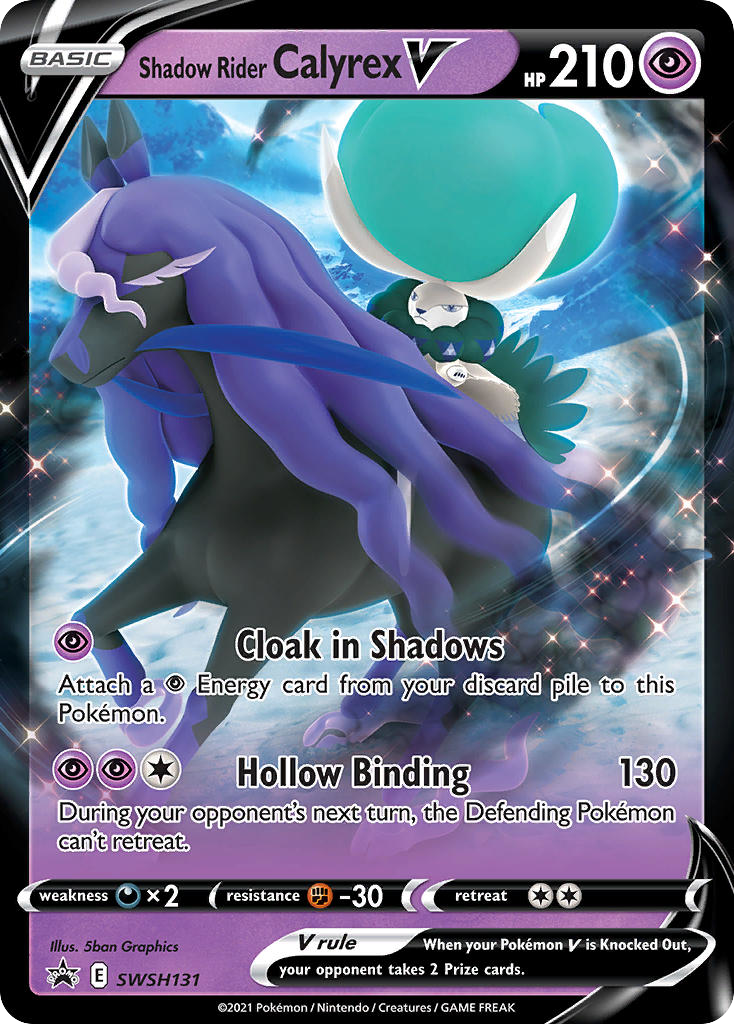 Shadow Rider Calyrex V – SWSH Black Star Promos