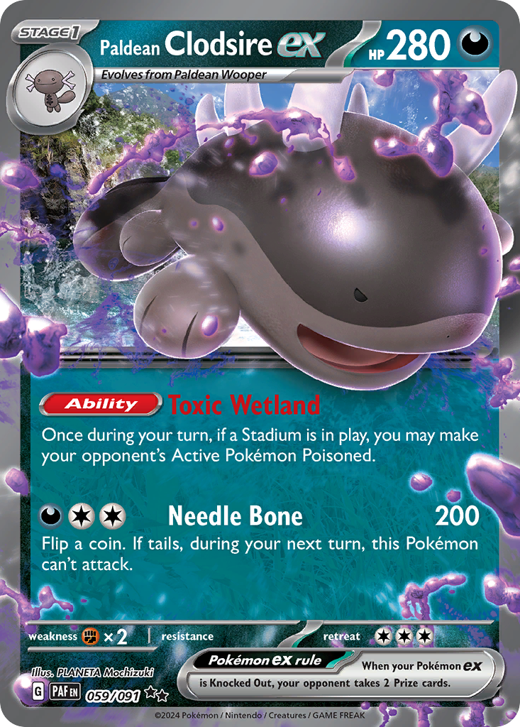 Paldean Clodsire ex – Paldean Fates