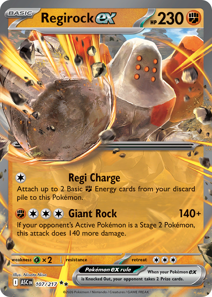 Regirock ex – Ascended Heroes