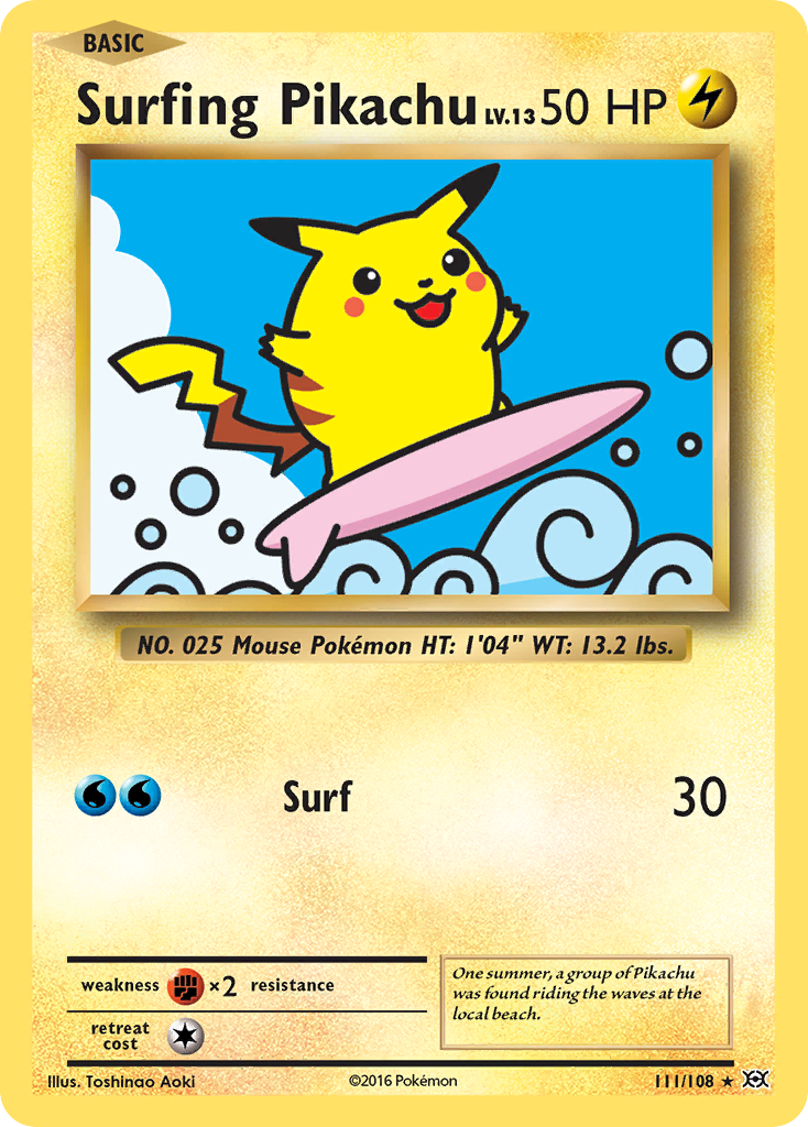 Surfing Pikachu – Evolutions