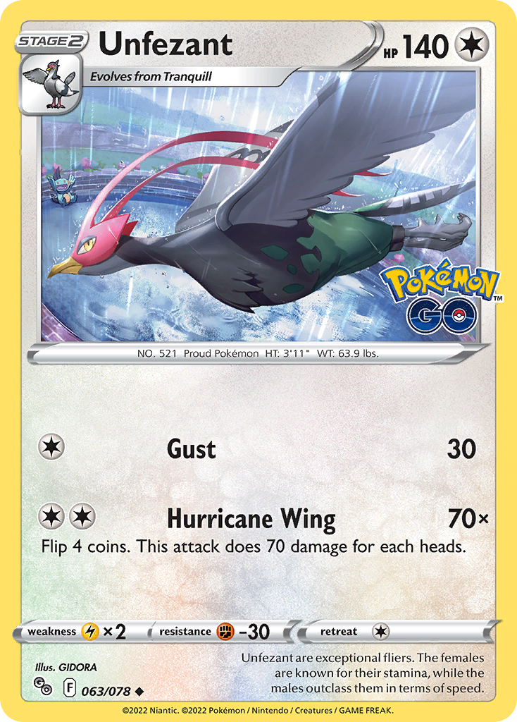 Unfezant – Pokémon GO