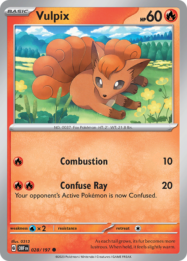 Vulpix – Obsidian Flames