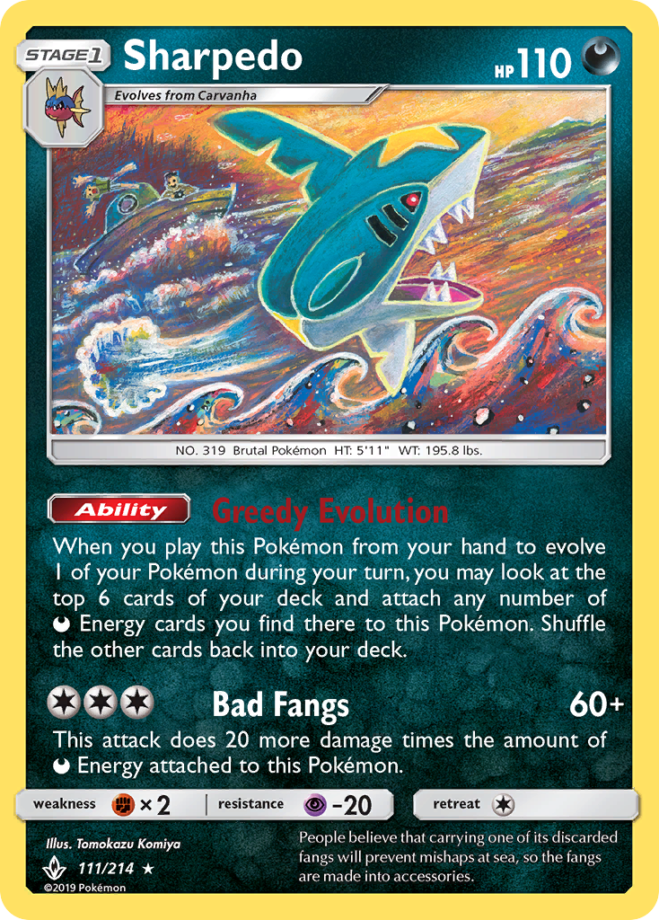 Sharpedo – Unbroken Bonds