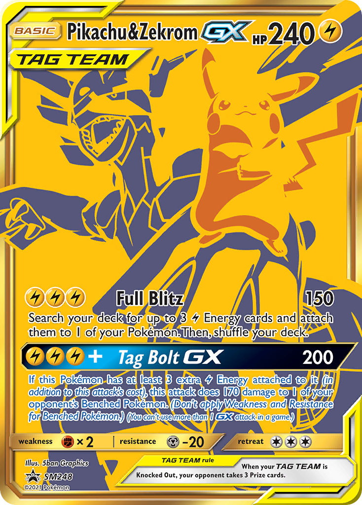 Pikachu & Zekrom-GX – SM Black Star Promos