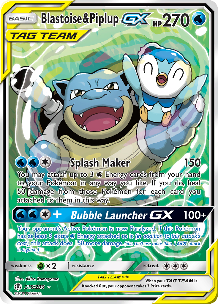 Blastoise & Piplup-GX – Cosmic Eclipse