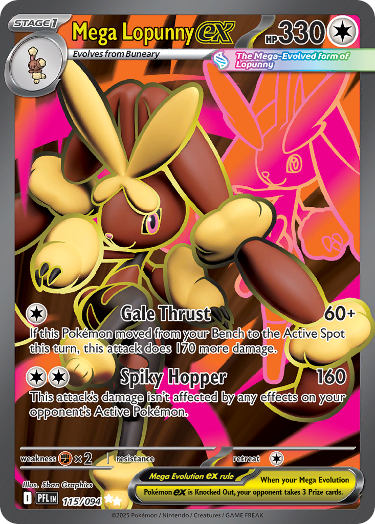 Mega Lopunny ex – Phantasmal Flames