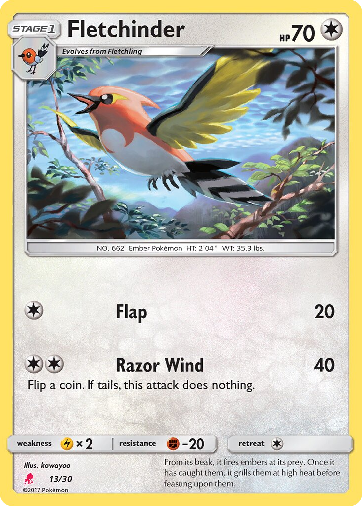 Fletchinder – SM Trainer Kit Lycanroc