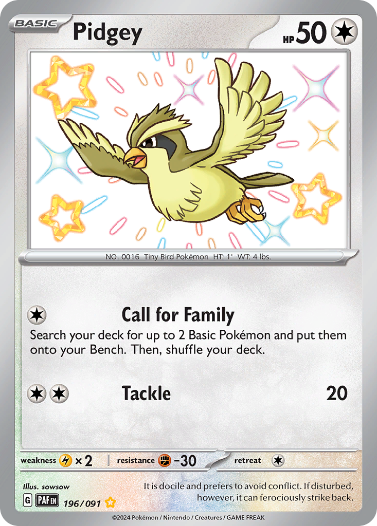 Pidgey – Paldean Fates