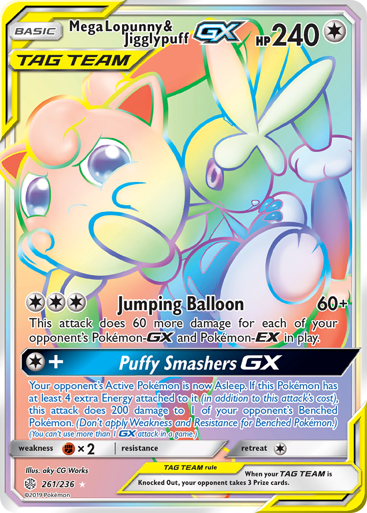 Mega Lopunny & Jigglypuff-GX – Cosmic Eclipse