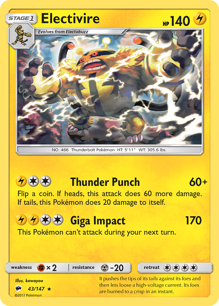 Electivire – Burning Shadows