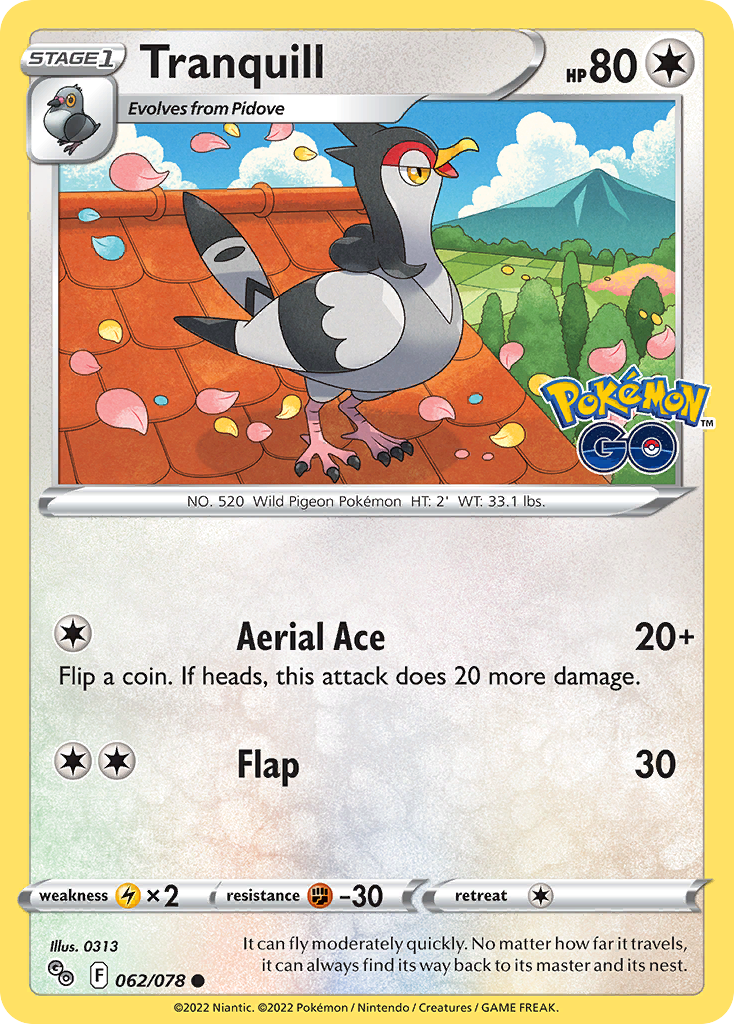 Tranquill – Pokémon GO