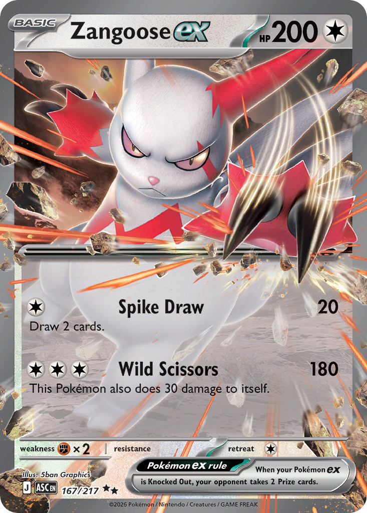 Zangoose ex – Ascended Heroes