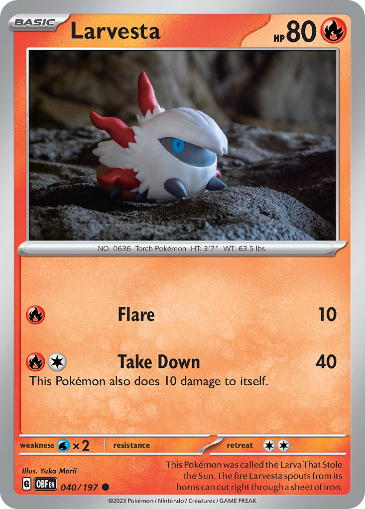 Larvesta – Obsidian Flames