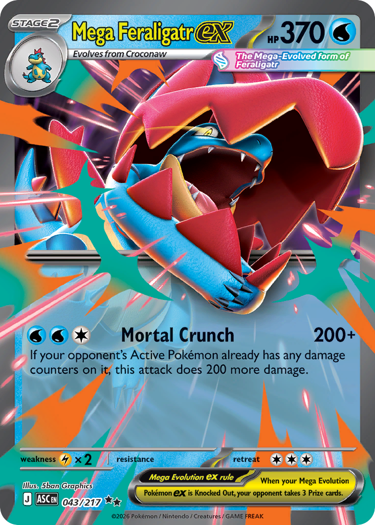Mega Feraligatr ex – Ascended Heroes