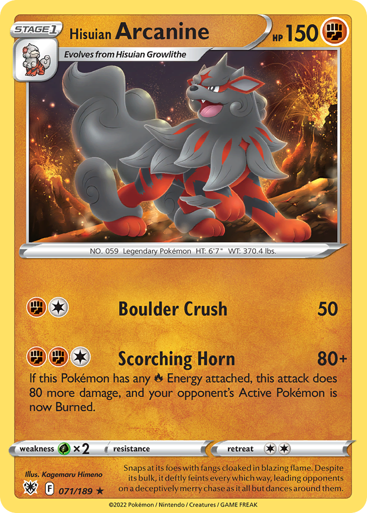 Hisuian Arcanine – Astral Radiance
