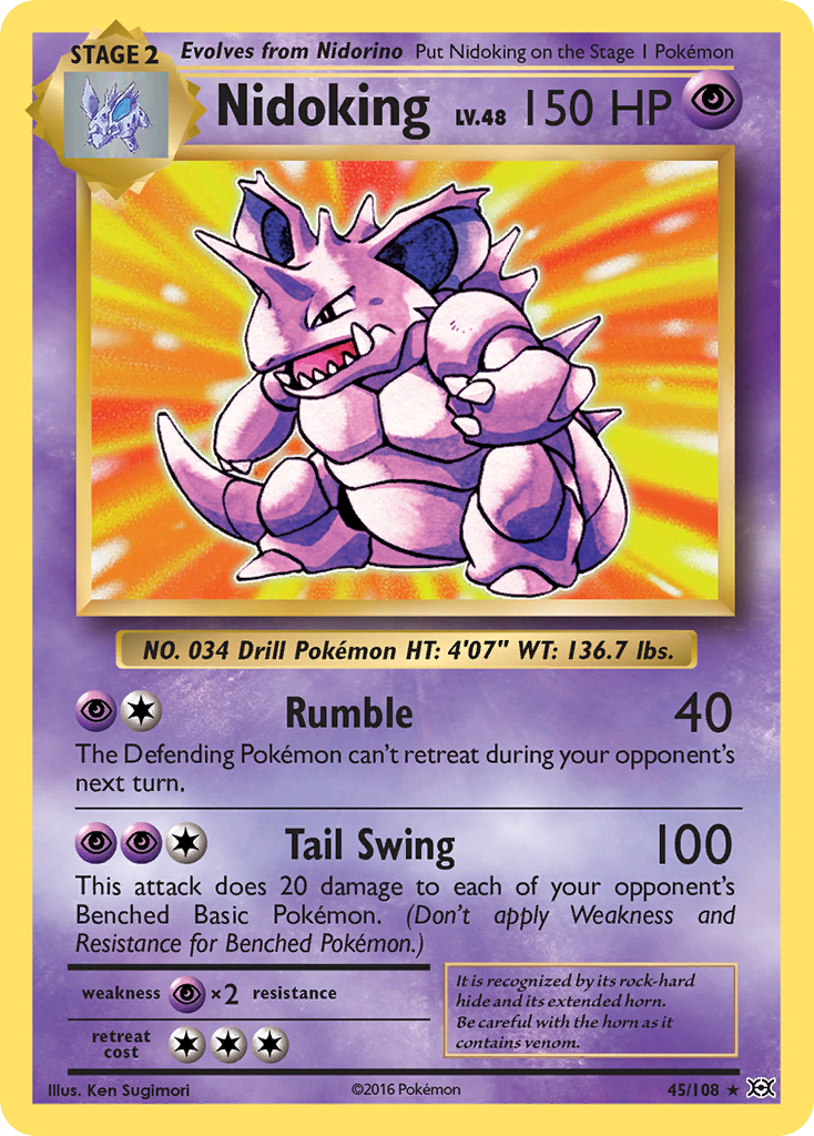 Nidoking – Evolutions