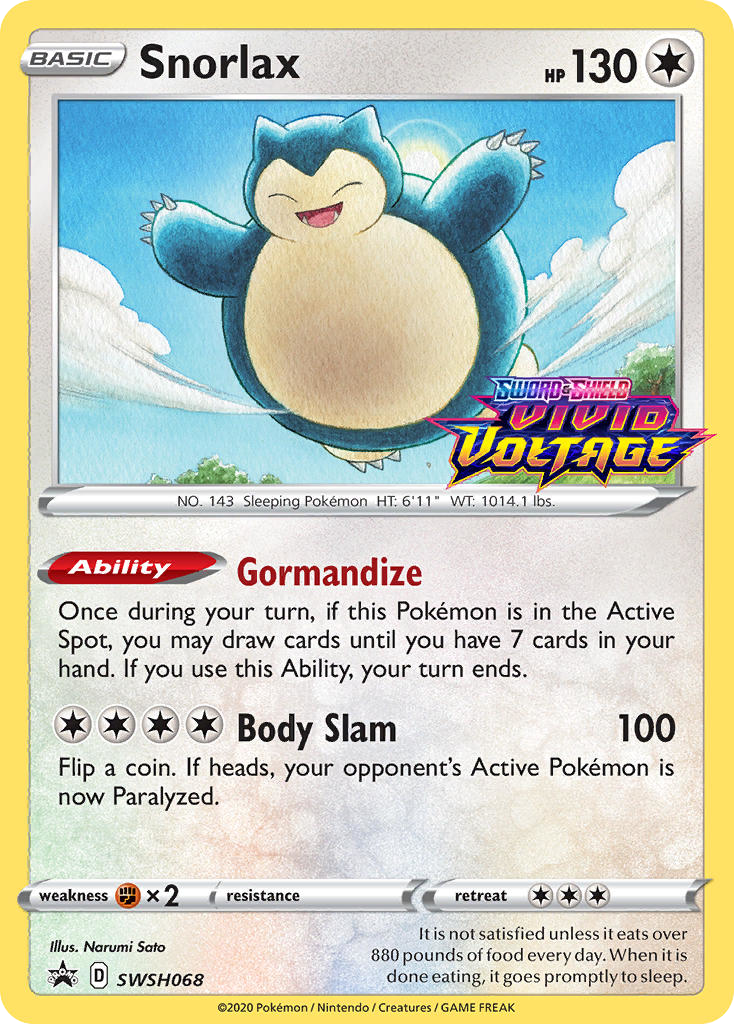 Snorlax – SWSH Black Star Promos