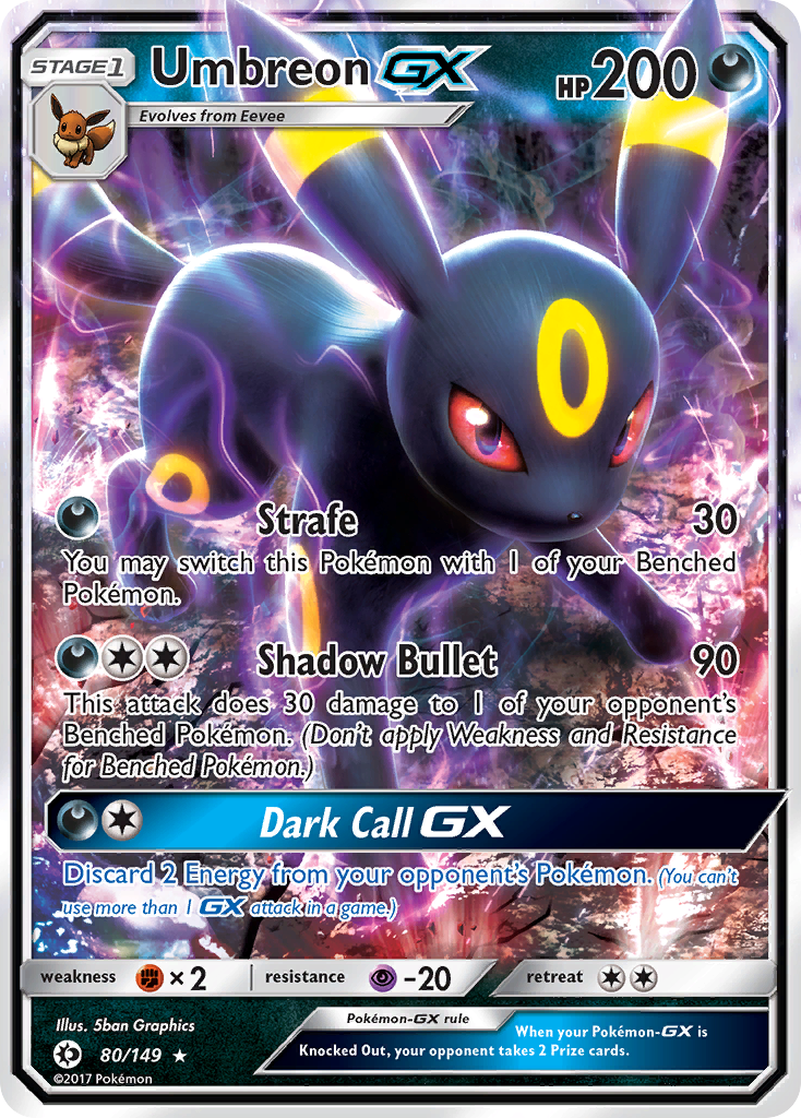 Umbreon-GX – Sun & Moon
