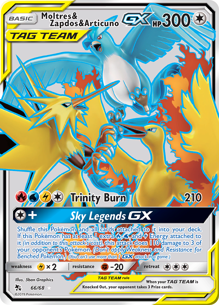 Moltres & Zapdos & Articuno-GX – Hidden Fates