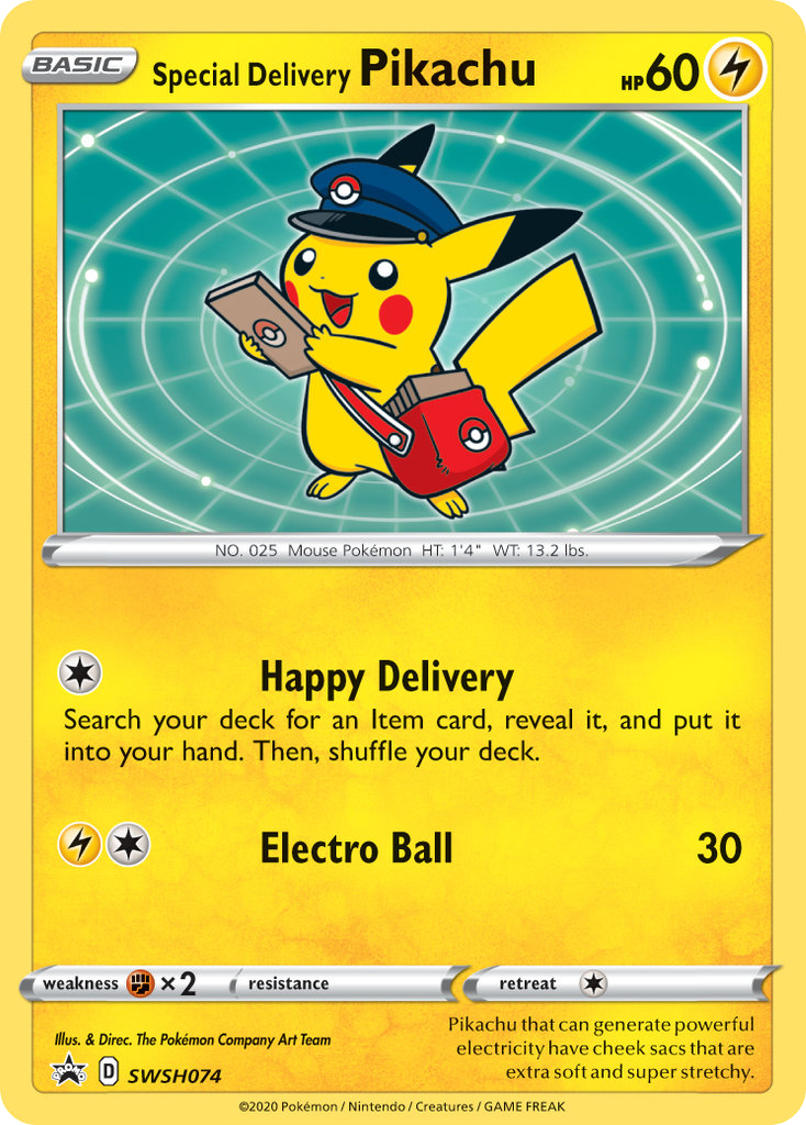 Special Delivery Pikachu – SWSH Black Star Promos