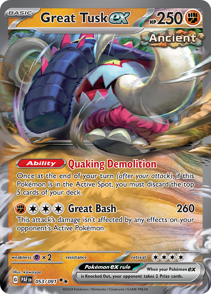 Great Tusk ex – Paldean Fates