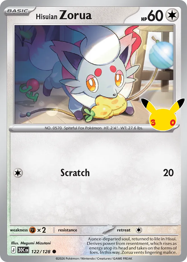 Hisuian Zorua – 30th Celebration