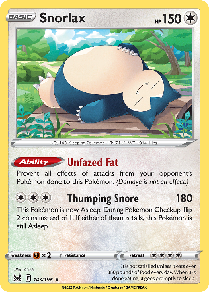 Snorlax – Lost Origin