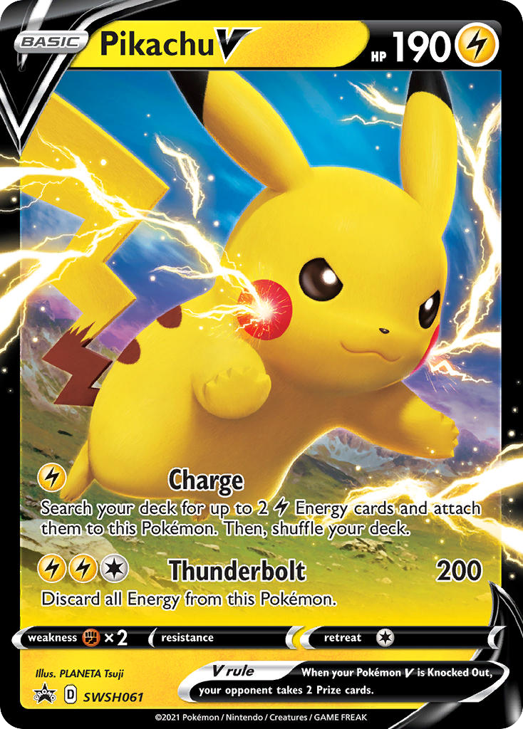 Pikachu V – SWSH Black Star Promos
