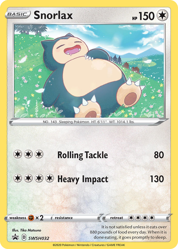 Snorlax – SWSH Black Star Promos