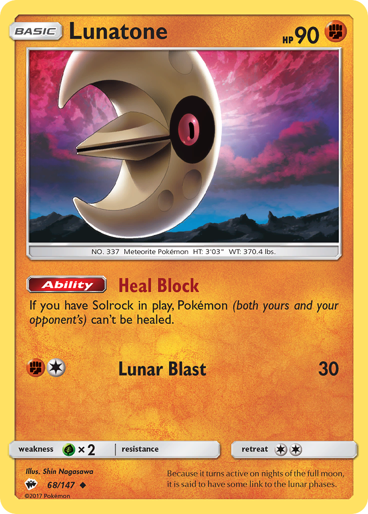 Lunatone – Burning Shadows