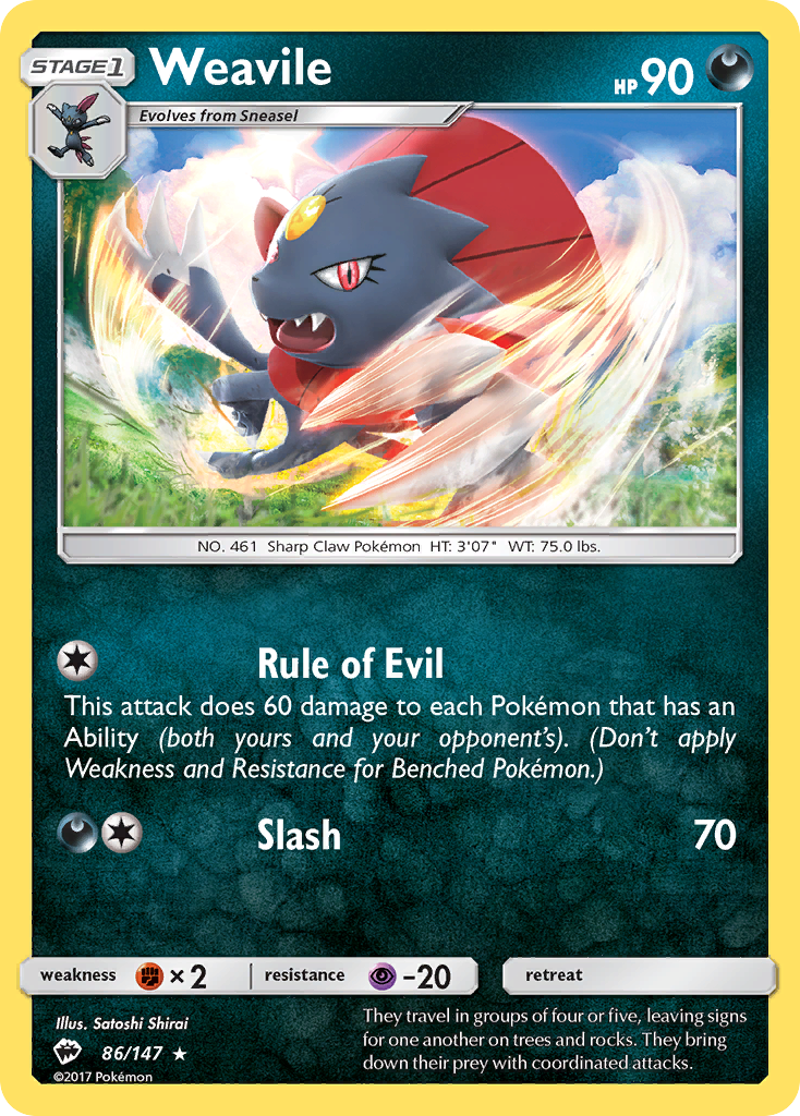Weavile – Burning Shadows