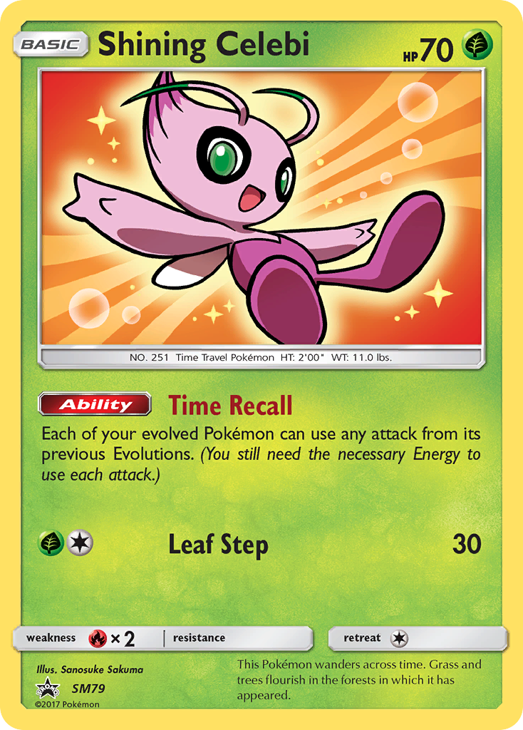 Shining Celebi – SM Black Star Promos