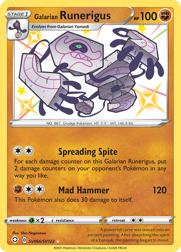 Galarian Runerigus – Shining Fates Shiny Vault