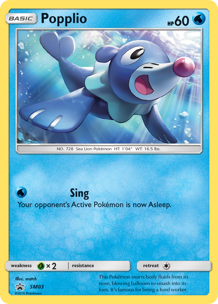 Popplio – SM Black Star Promos