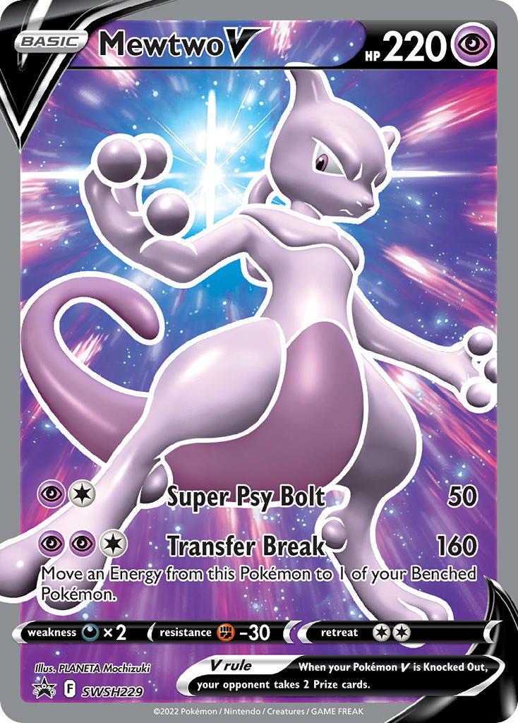 Mewtwo V – SWSH Black Star Promos