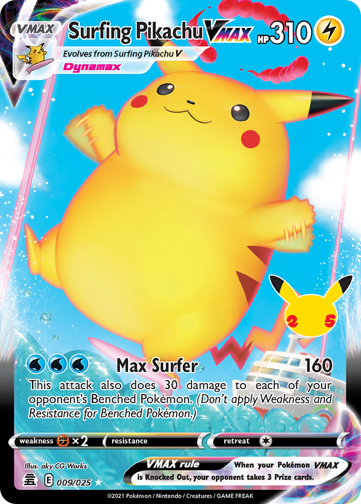 Surfing Pikachu VMAX – Celebrations
