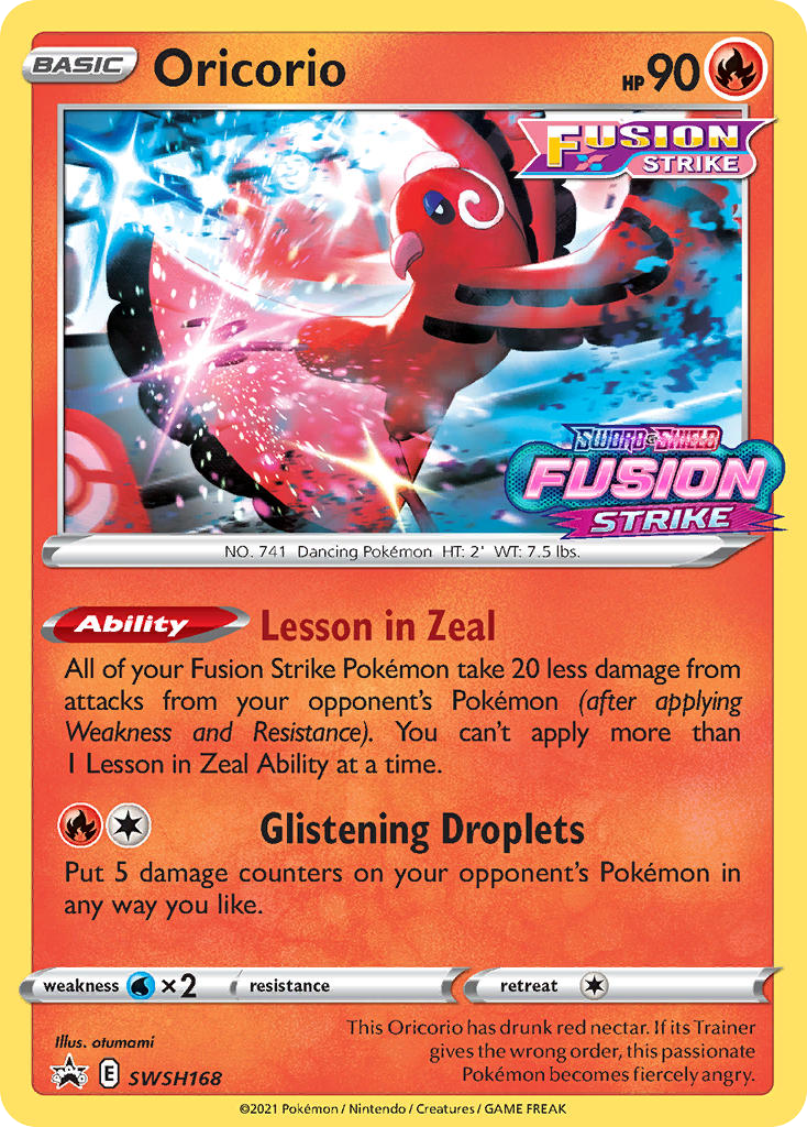 Oricorio – SWSH Black Star Promos